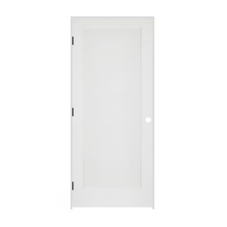 Trimlite 28" by 80" 1-Panel Colonial Right Handed Ovolo Edge Interior Prehung Passage Door with Black Hinges and 7 1/4" Door Jamb Primed