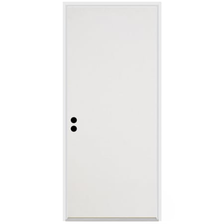 Trimlite Flush 28" by 80" Right Handed Pre-Hung Exterior Entry Door with 6-9/16" Door Jamb Primed