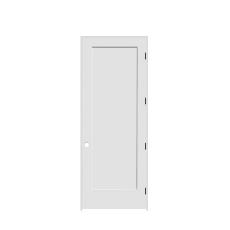 Trimlite 28" by 96" Shaker 1-Panel Left Hand Handed Interior Pre-Hung Passage Door with Black Hinges and 6-9/16" Door Jamb Primed