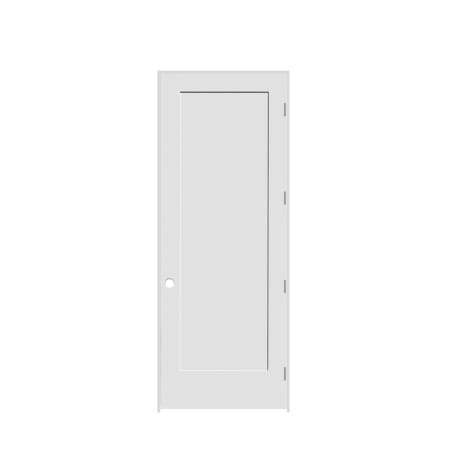 Trimlite 28" by 96" Shaker 1-Panel Left Hand Handed Interior Pre-Hung Passage Door with Brushed Chrome Hinges and 6-9/16" Door Jamb Primed