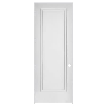 Trimlite 28" by 96" 1-Panel Colonial Left Handed Interior Prehung Passage Door with Black Hinges and 6-9/16" Door Jamb Primed