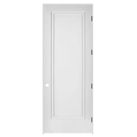 Trimlite 28" by 96" 1-Panel Colonial Right Handed Interior Prehung Passage Door with Black Hinges and 7-1/4" Door Jamb Primed