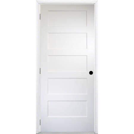 Trimlite 30" by 80" 5 Panel Bevel Shaker Interior Slab Passage Door Unfinished