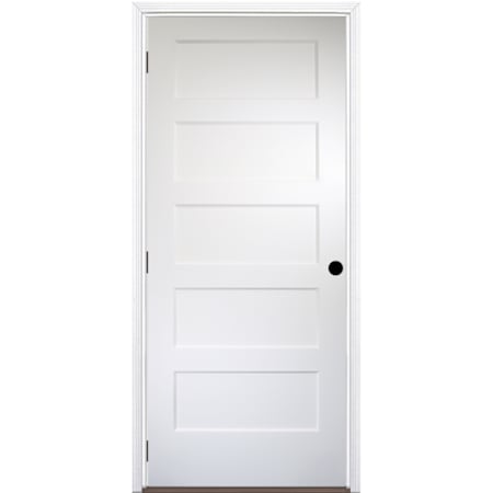Trimlite 30" by 80" 5 Panel Bevel Shaker Interior Slab Passage Door Unfinished