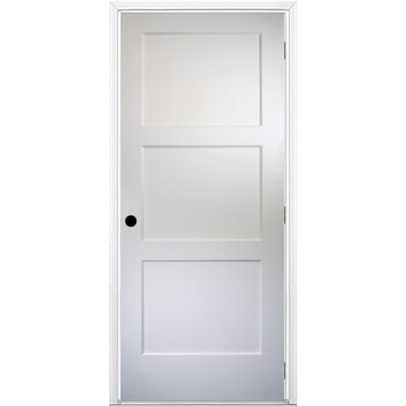 Trimlite 30" by 80" 3 Panel Bevel Shaker Interior Slab Passage Door Unfinished