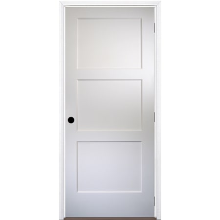 Trimlite 30" by 80" 3 Panel Bevel Shaker Interior Slab Passage Door Unfinished