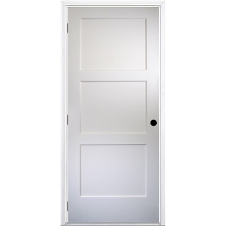 Trimlite 30" by 80" 3 Panel Bevel Shaker Interior Slab Passage Door Unfinished