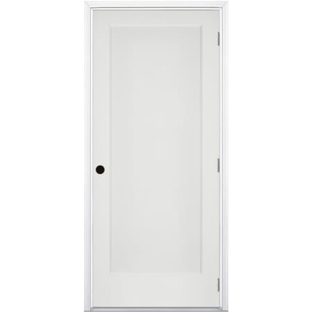 Trimlite 30" by 80" 1-Panel Colonial Left Handed Ovolo Edge Prehung Fire Rated Passage Door with Satin Nickel Hinges and 7 1/4" Door Jamb - Bronze Sill Primed