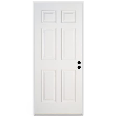 Trimlite Traditional 6 Panel 30" by 80" Left Handed Pre-Hung Exterior Entry Door with 7-1/4" Door Jamb Primed