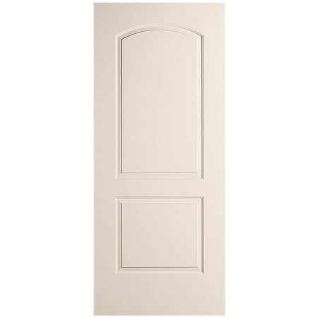 Trimlite 30" x 80" Primed 2-Panel Arch Top Caiman Molded Hollow Core Slab Door Primed
