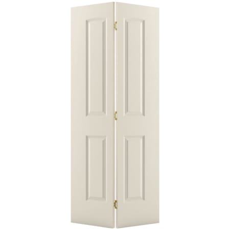 Trimlite 30" x 80" Primed 2-Panel Arch Top Caiman Molded Hollow Core Bifold Door and Hardware Primed