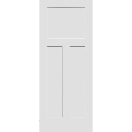 Trimlite 30" by 96" Shaker 1+2-Panel Mission Interior Slab Passage Door Primed