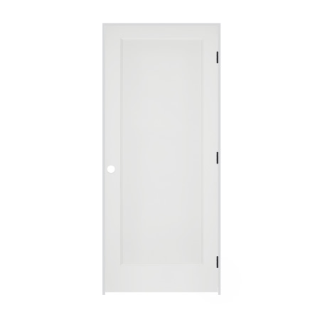 Trimlite 32" by 80" 1-Panel Colonial Left Handed Ovolo Edge Interior Prehung Fire Rated Passage Door with Black Hinges and 7 1/4" Door Jamb - Mill Sill Primed