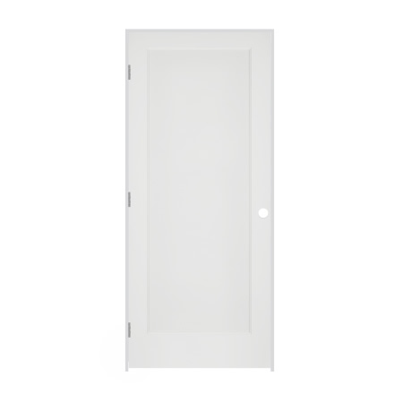 Trimlite 32" by 80" 1-Panel Colonial Right Handed Ovolo Edge Prehung Fire Rated Passage Door with Brushed Chrome Hinges and 7 1/4" Door Jamb - Bronze Sill Primed