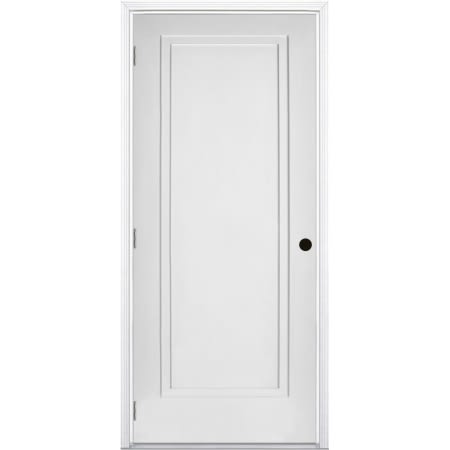 Trimlite 32" by 80" 2-Step Shaker Right Handed Interior Prehung Fire Rated Passage Door with Brushed Chrome Hinges and 4 9/16" Door Jamb - Mill Sill Primed