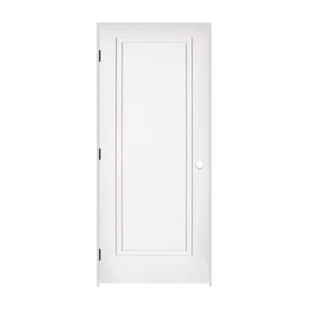 Trimlite 32" by 80" 2-Step Shaker 1-Panel Right Handed Interior Pre-Hung Passage Door with Oil Rubbed Bronze Hinges and 6-9/16" Door Jamb Primed