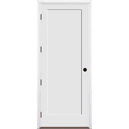 Trimlite 32" by 96" 1-Panel Shaker Right Handed Interior Prehung Fire Rated Passage Door with Black Hinges and 7 1/4" Door Jamb - Mill Sill Primed