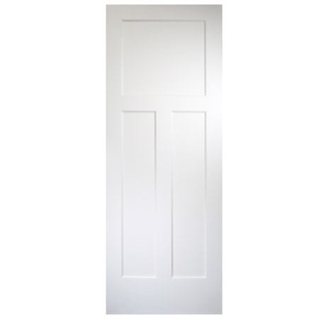 Trimlite 32" by 96" 3 Panel Bevel Shaker Interior Slab Passage Door Unfinished