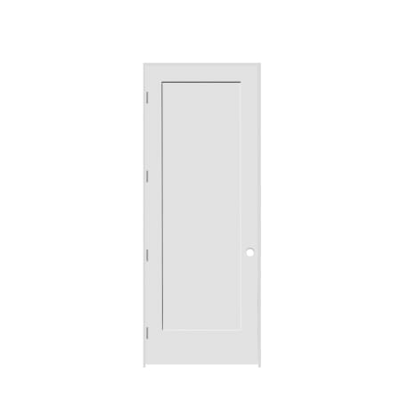 Trimlite 32" by 96" Shaker 1-Panel Right Hand Handed Interior Pre-Hung Passage Door with Brushed Chrome Hinges and 7-1/4" Door Jamb Primed
