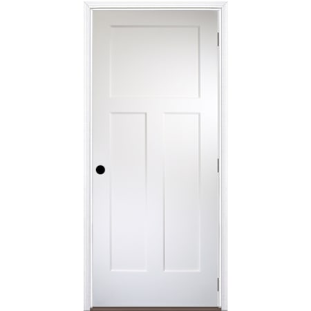 Trimlite 36" by 80" 3 Panel Bevel Shaker Interior Slab Passage Door Unfinished