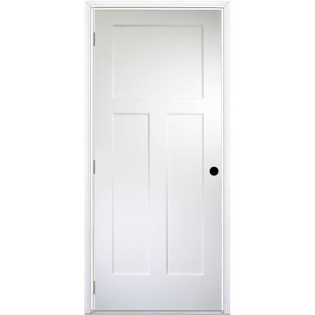 Trimlite 36" by 80" 3 Panel Bevel Shaker Interior Slab Passage Door Unfinished