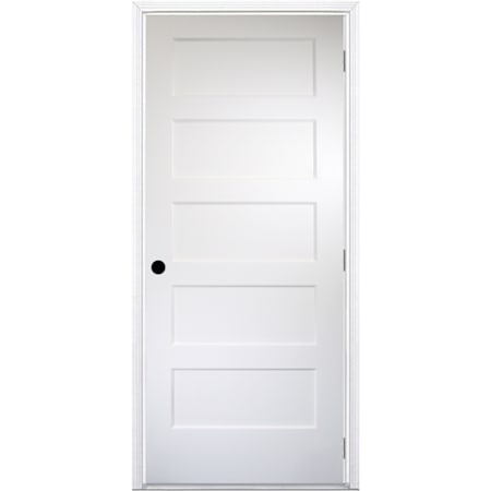 Trimlite 36" by 80" 5 Panel Bevel Shaker Interior Slab Passage Door Unfinished