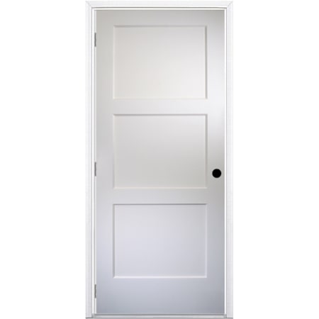 Trimlite 36" by 80" 3 Panel Bevel Shaker Interior Slab Passage Door Unfinished