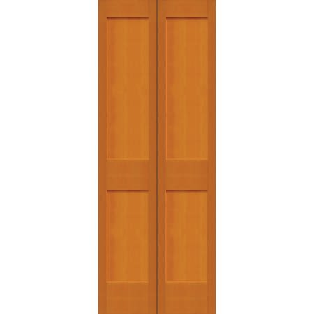 Trimlite 36 Inch by 79 Inch Flat 2-Panel Shaker Interior Bifold Door with Installation Hardware Douglas Fir