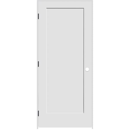 Trimlite 36" by 80" 1-Panel Shaker Right Handed Interior Prehung Passage Door with Black Hinges and 4-9/16" Door Jamb Primed