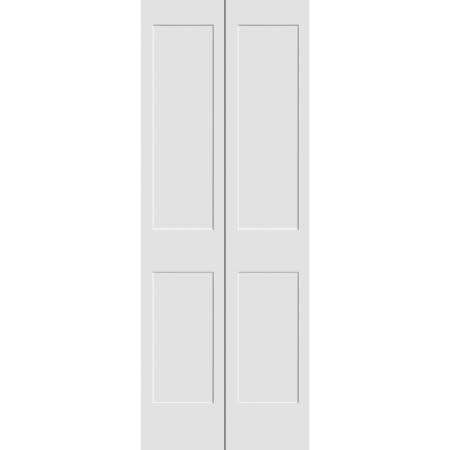 Trimlite 36 Inch by 79 Inch Flat 2-Panel Shaker Interior Bifold Door with Installation Hardware Primed