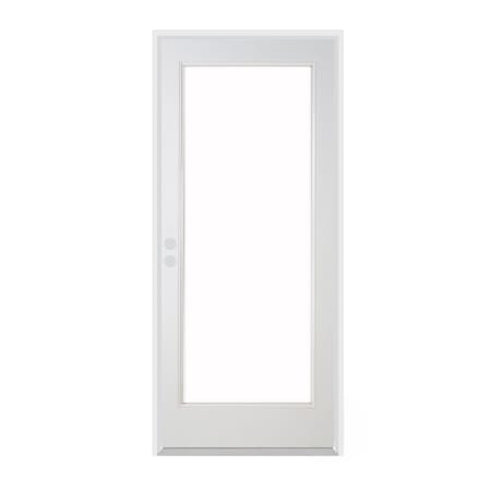 Trimlite 36" x 80" 1-Lite French Left-Hand Inswing Exterior Prehung Entry Door with Satin Nickel Hinges, 6-9/16" Door Jamb, and Mill Sill Primed
