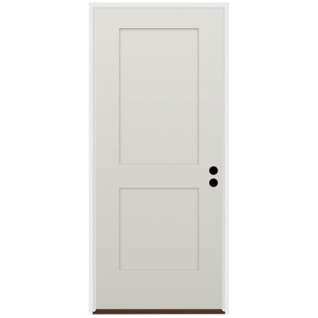 Trimlite 36" W x 80" H Clear 2-Panel Contemporary Left-Hand Inswing Exterior Prehung Entry Door with Oil Rubbed Bronze Hinges, 6-9/16" Door Jamb, and Bronze Sill Primed