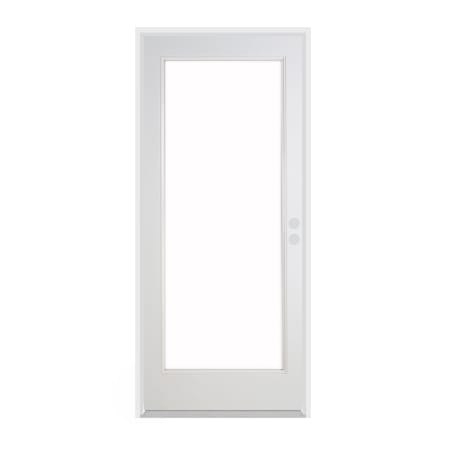 Trimlite 36" x 80" 1-Lite French Right-Hand Inswing Exterior Prehung Entry Door with Oil Rubbed Bronze Hinges, 6-9/16" Door Jamb, and Mill Sill Primed