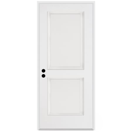 Trimlite Traditional 2 Panel 36" by 80" Right Handed Pre-Hung Exterior Entry Door with 6-9/16" Door Jamb Primed