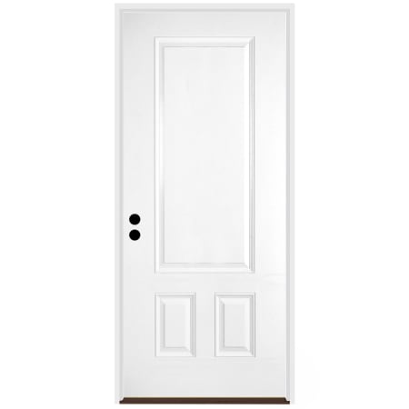 Trimlite 3/4 Three Panel 36" by 80" Right Handed Pre-Hung Exterior Entry Door with 4-9/16" Door Jamb Primed