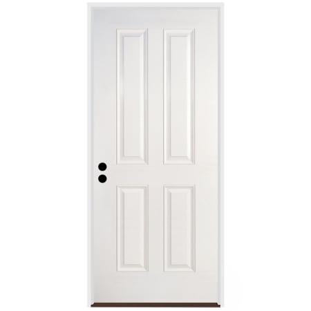 Trimlite Traditional True 4 Panel 36" by 80" Right Handed Pre-Hung Exterior Entry Door with 7-1/4" Door Jamb Primed