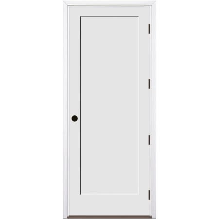 Trimlite 36" by 96" 1-Panel Shaker Left Handed Interior Prehung Fire Rated Passage Door with Black Hinges and 6 9/16" Door Jamb - Bronze Sill Primed