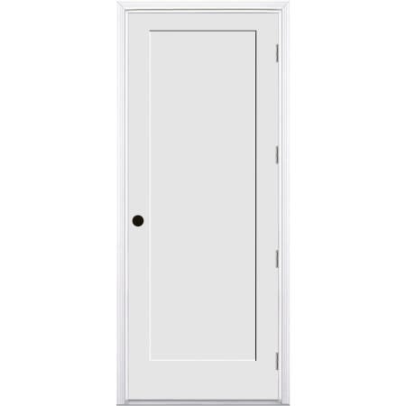 Trimlite 36" by 96" 1-Panel Shaker Left Handed Interior Prehung Fire Rated Passage Door with Brushed Chrome Hinges and 4 9/16" Door Jamb - Mill Sill Primed