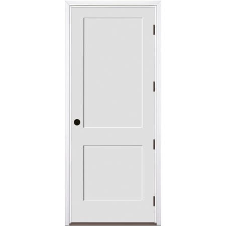 Trimlite 36" by 96" 2-Panel Shaker Left Handed Interior Prehung Fire Rated Passage Door with Black Hinges and 4 9/16" Door Jamb - Bronze Sill Primed