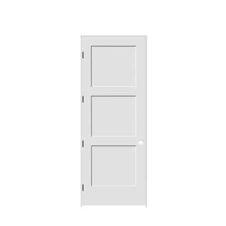 Trimlite 36" by 96" 3-Panel Shaker Right Handed Interior Prehung Fire Rated Passage Door with Oil Rubbed Bronze Hinges and 6 9/16" Door Jamb - Bronze Sill Primed