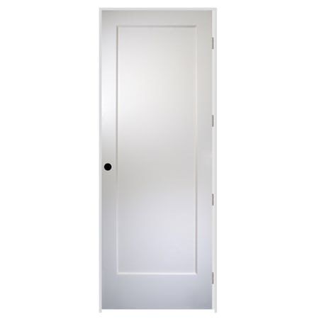 Trimlite 36" by 96" 1 Panel Bevel Shaker Left Handed Interior Prehung Passage Door with Satin Nickel Hinges and 4-9/16" Door Jamb Unfinished