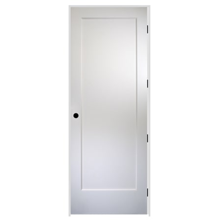 Trimlite 36" by 96" 1 Panel Bevel Shaker Left Handed Interior Prehung Passage Door with Black Hinges and 4-9/16" Door Jamb Unfinished