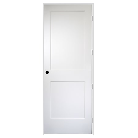 Trimlite 36" by 96" 2 Panel Bevel Shaker Left Handed Interior Prehung Passage Door with Oil Rubbed Bronze Hinges and 6-9/16" Door Jamb Unfinished