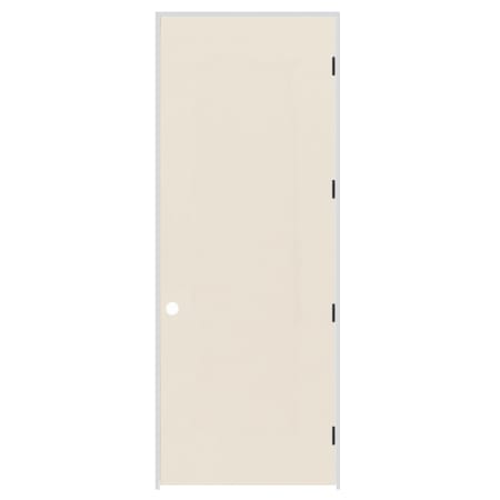 Trimlite 36" x 96" Primed Hardboard Hollow Core Flush 7-1/4" Jamb Left Hand Prehung Door with Oil Rubbed Bronze Hinges Primed