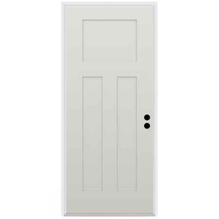 Trimlite 36" W x 96" H 3-Panel Contemporary Left-Hand Inswing Exterior Prehung Entry Door with Satin Nickel Hinges, 6-9/16" Door Jamb, and Mill Sill Primed