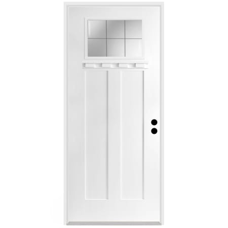 Trimlite 36" W x 96" H Patina 6-Lite 2-Panel Contemporary Left-Hand Inswing Exterior Prehung Entry Door with Bright Chrome Hinges, 6-9/16" Door Jamb, and Mill Sill Primed