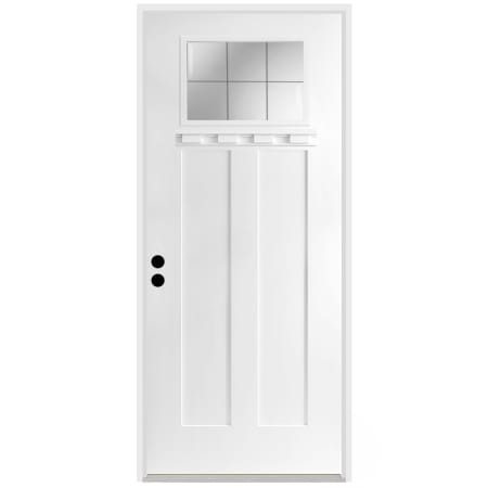 Trimlite 36" W x 96" H Patina 6-Lite 2-Panel Contemporary Right-Hand Inswing Exterior Prehung Entry Door with Satin Nickel Hinges, 4-9/16" Door Jamb, and Mill Sill Primed