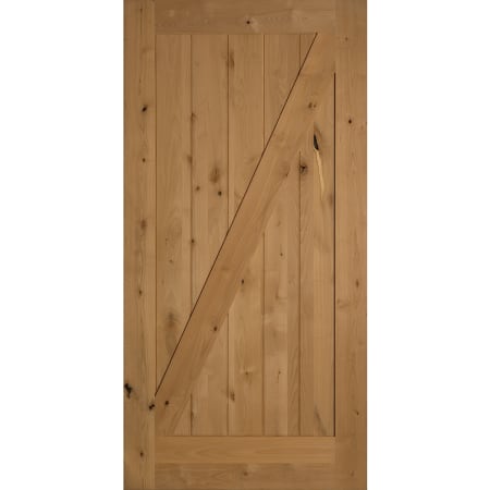 Trimlite 42" by 84" Z-Brace Interior Barn Door Only Knotty Alder