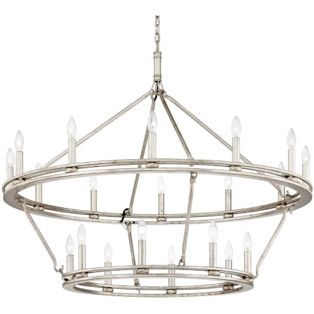 Troy Lighting Sutton 20 Light 44" Wide Taper Candle Chandelier Champagne Silver Leaf