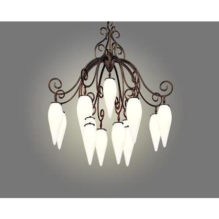 Troy Lighting Woodside 32" Wide Pendant Chili Iron